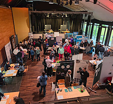 Das Job-Speed-Dating im Kulturcentrum PUC vom Oben Das Job-Speed-Dating im Kulturcentrum PUC vom Oben